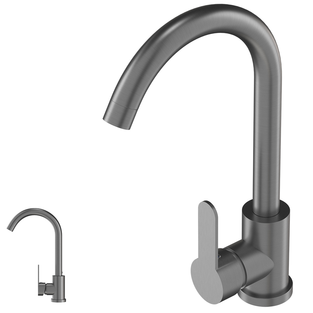 Bateria kuchenna gun grey metalik kran prestige