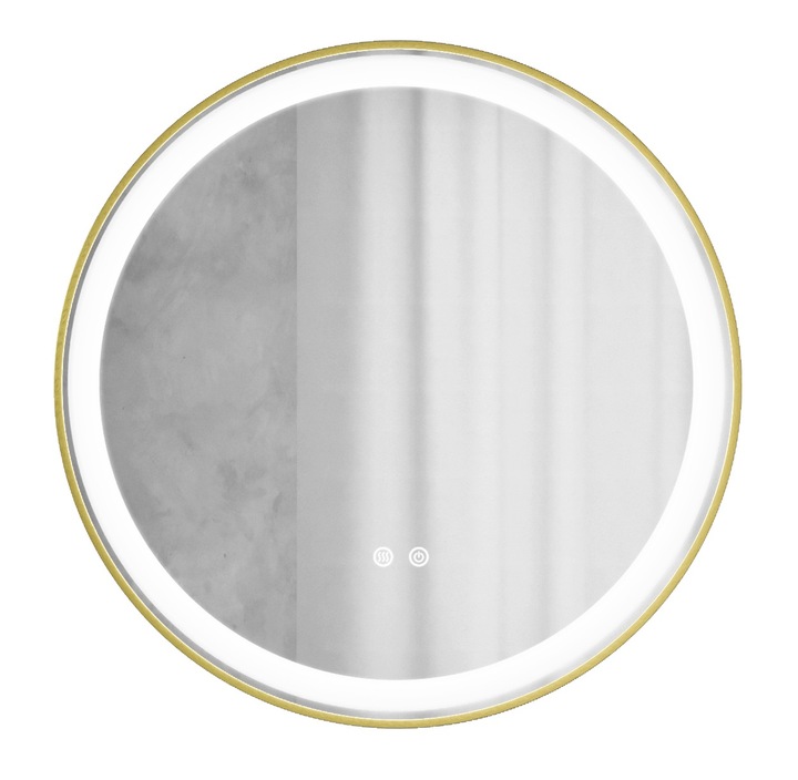 Okragle-podswietlane-lustro-energooszczedne-LED-70×70-Zlote-VIRGO