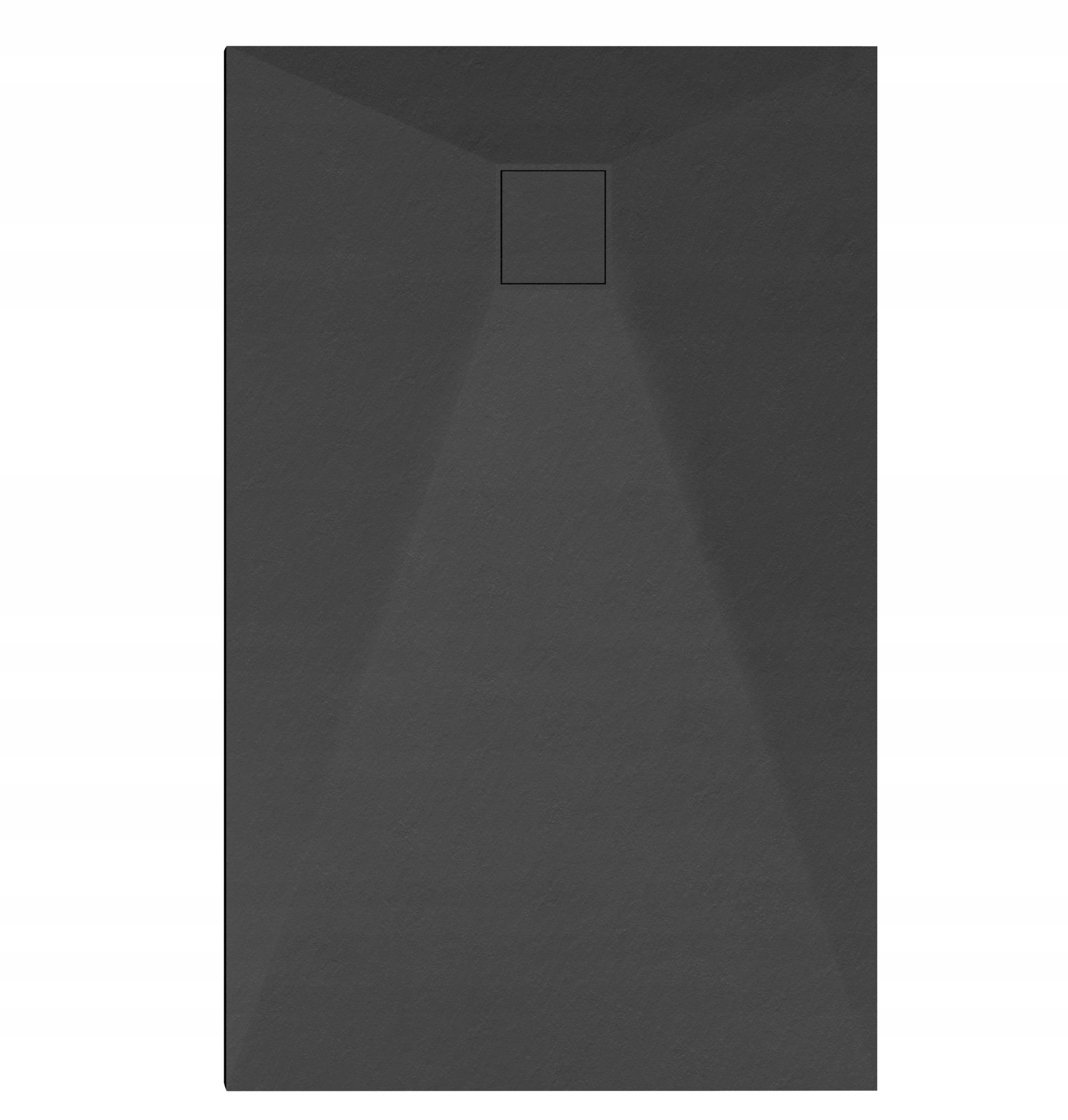 BRODZIK PRYSZNICOWY PROSTOKĄTNY 150x90 CM CZARNY SMC KOMPOZYT KAMIENNY TEJA