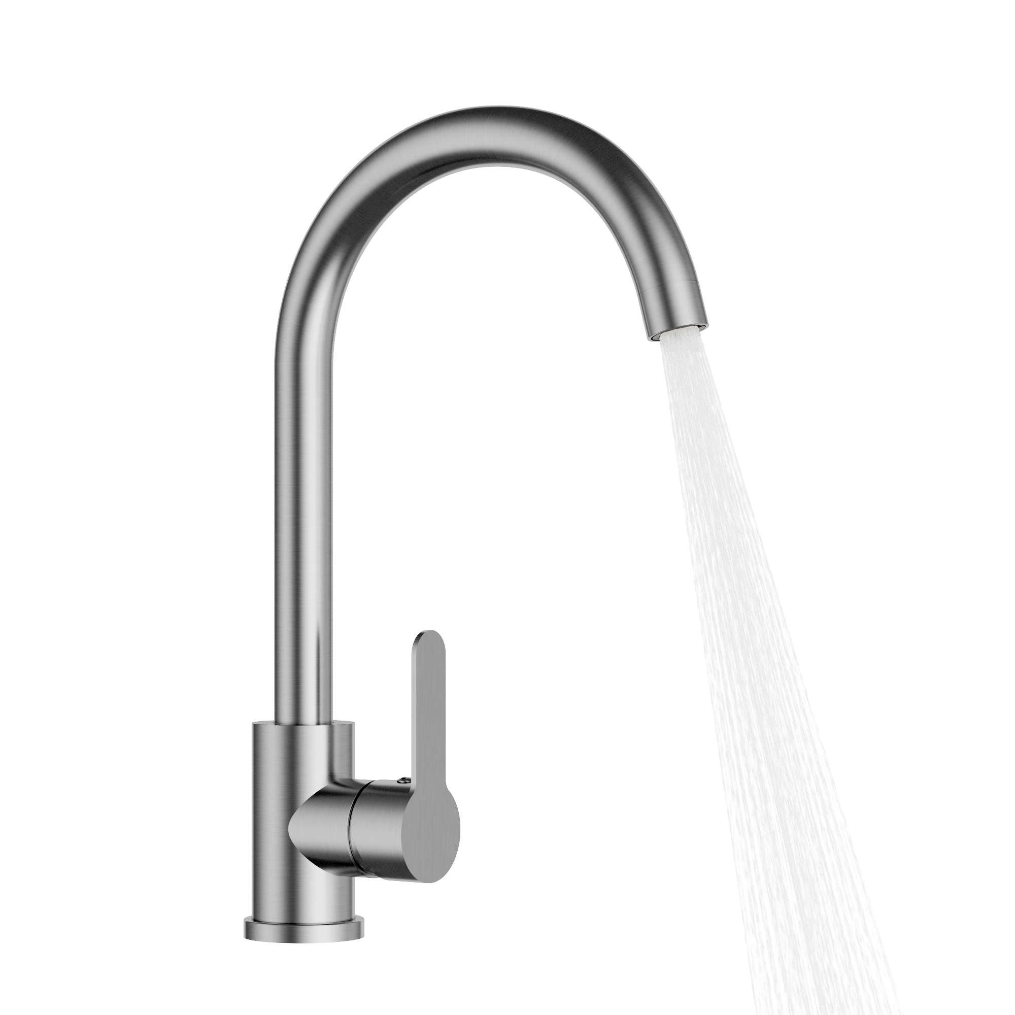 BATERIA KUCHENNA ZAOKRĄGLONA WYLEWKA PRESTIGE PLUS KRAN INOX