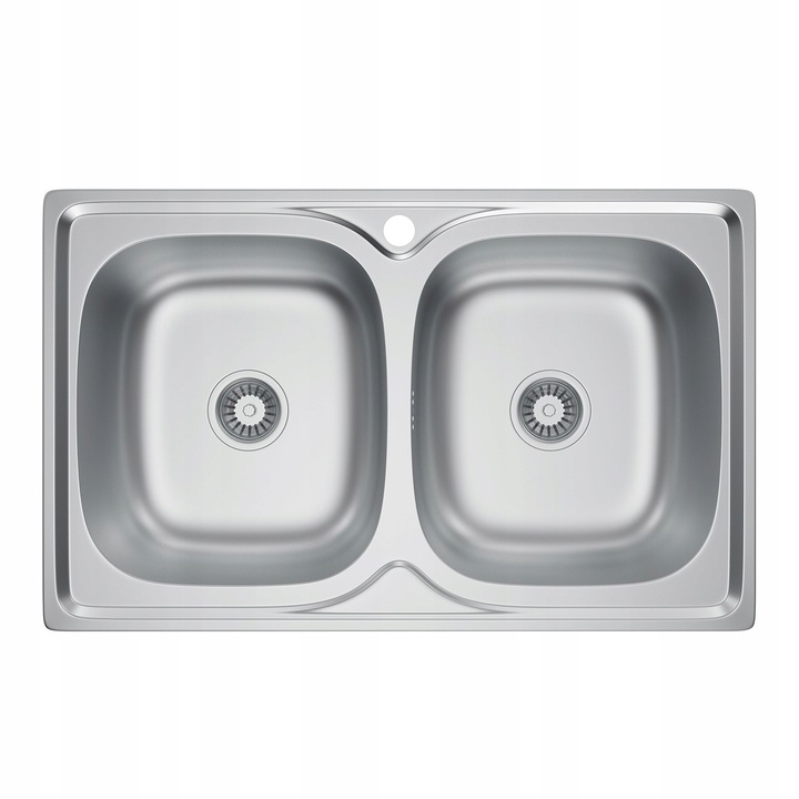 Zlew-Dwukomorowy-Wpuszczany-Stal-Mikrodekor-80×50-cm-z-Syfonem